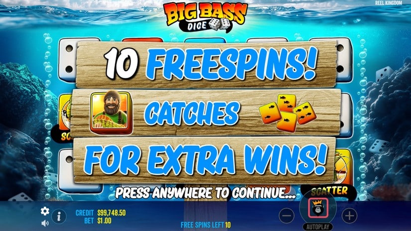 Big Bass Dice slot screen 3