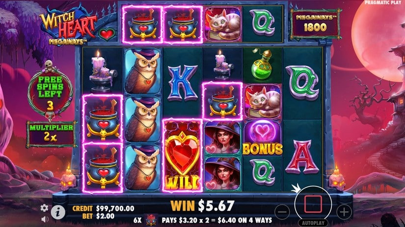 Witch Heart Megaways slot screen 4