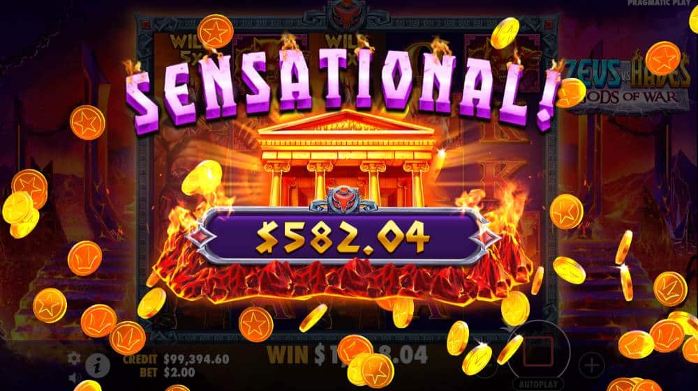 Zeus vs Hades Gods of War big win