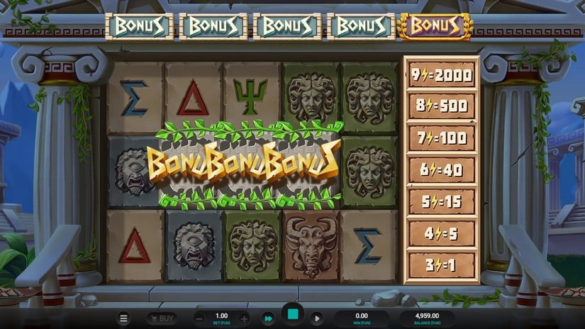 Titan Strike slot screen 2