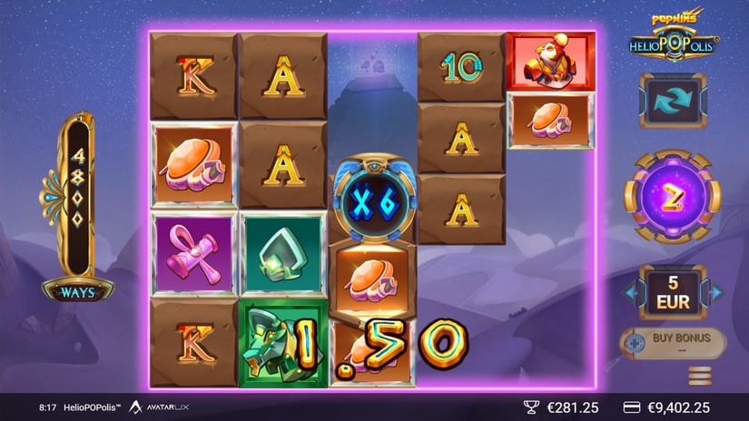 HelioPOPolis slot screen 5