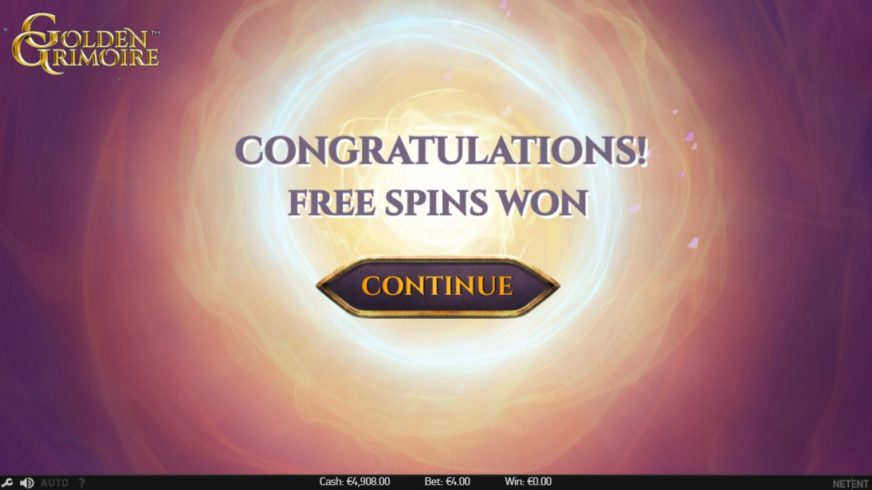 Golden Grimoire slot screen 6