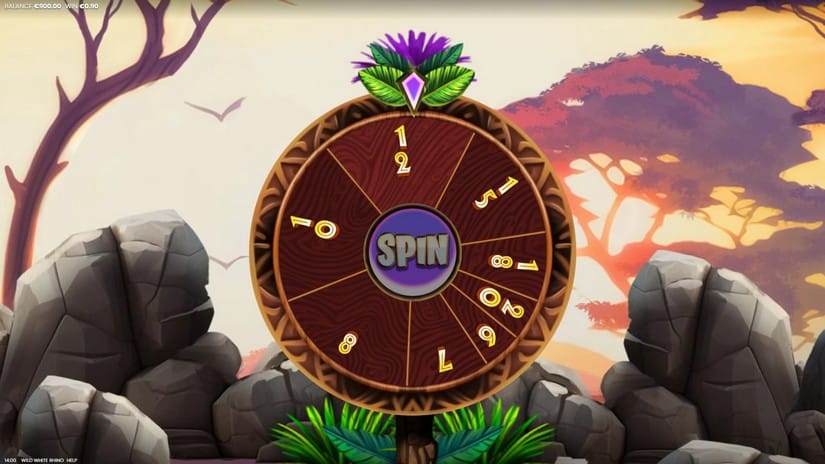 Wild White Rhino slot screen 2