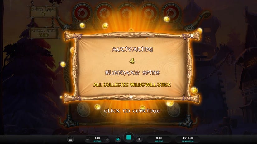 Bloodaxe slot screen 6