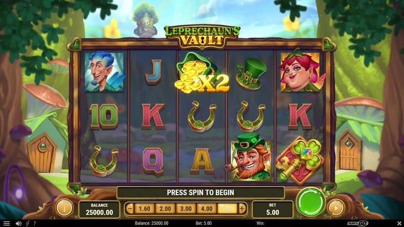 Leprechaun’s Vault slot screen 1