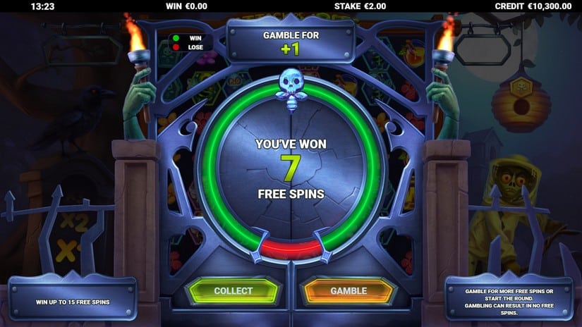 Attack of the Zombees WildEnergy slot screen 2