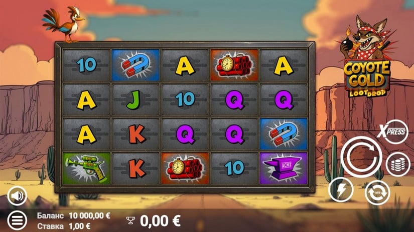 Coyote Gold slot screen 1