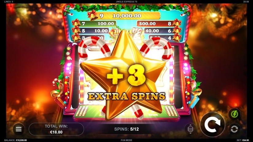 Jingle Express 7s slot screen 5