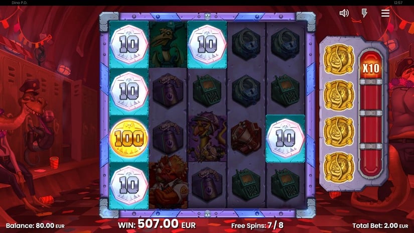 Dino P.D slot screen 5