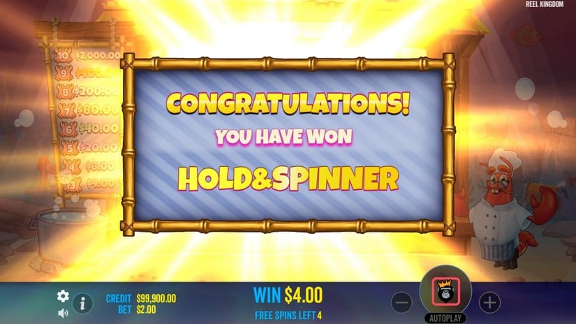 Lobster Bob’s Sea Food and Win It slot screen 6