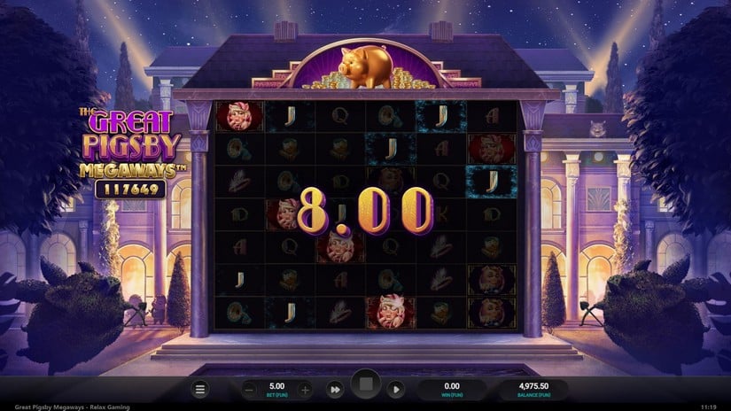 The Great Pigsby Megaways slot screen 1