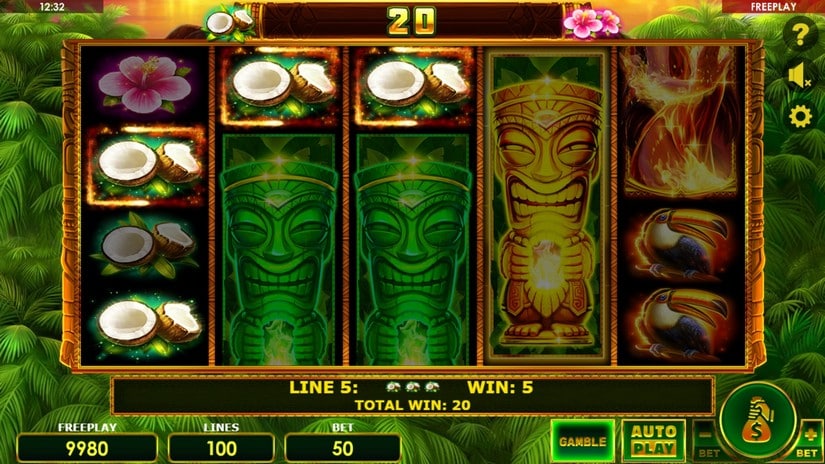 Tiki Madness 100 slot screen 2