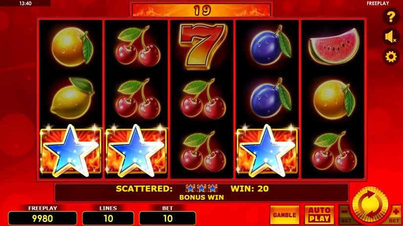 Hot Scatter Deluxe slot screen 2