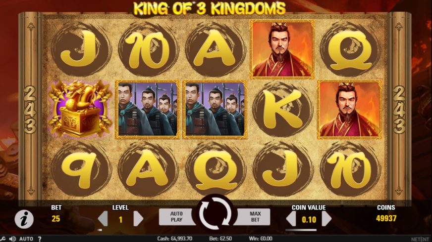 King of 3 Kingdoms slot screen 1