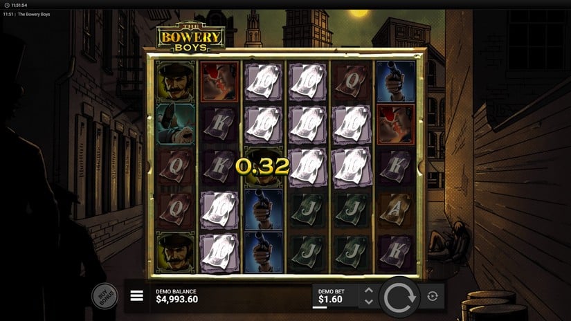 The Bowery Boys slot screen 2