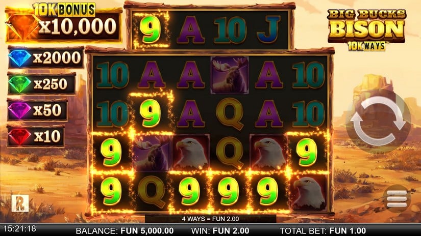 Big Bucks Bison 10K Ways slot screen 2