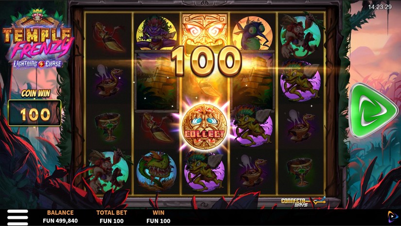 Temple Frenzy Lightning Chase slot screen 3