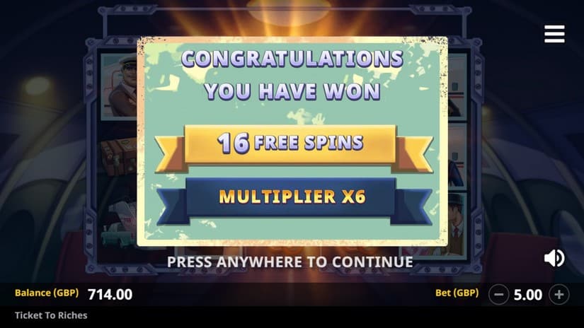 Ticket to Riches slot screen 8