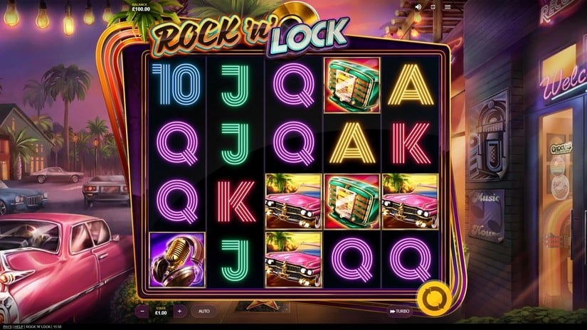 Rock’N’Lock slot screen 1