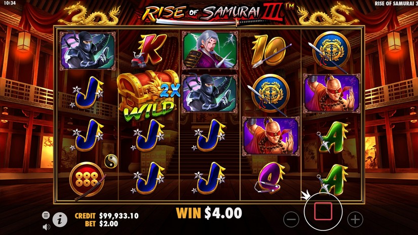 Rise of Samurai III slot screen 5