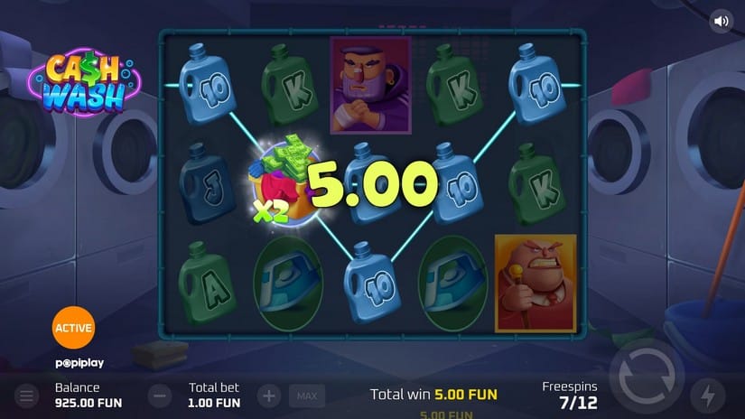Cash Wash slot screen 4