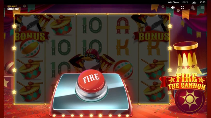 Wild Circus slot screen 2