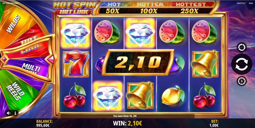 Hot Spin Hot Link slot screen 2
