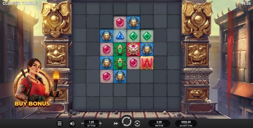 Cluster Tumble slot screen 1