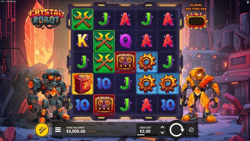 Crystal Robot slot screen 1