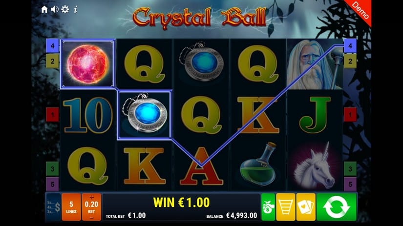 Crystal Ball slot screen 3