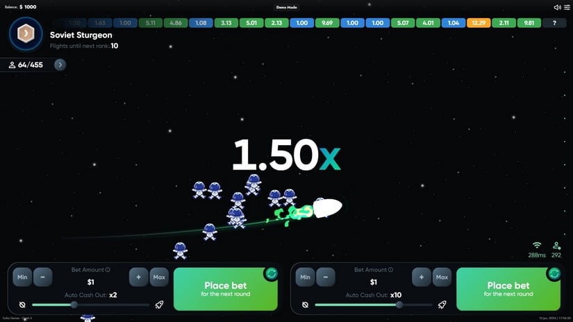 Crash X slot screen 1