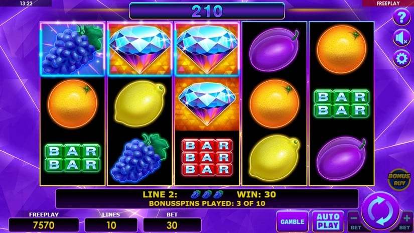 Diamond Staxx slot screen 4