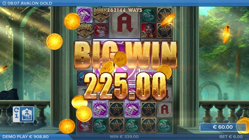 Avalon Gold slot screen 4