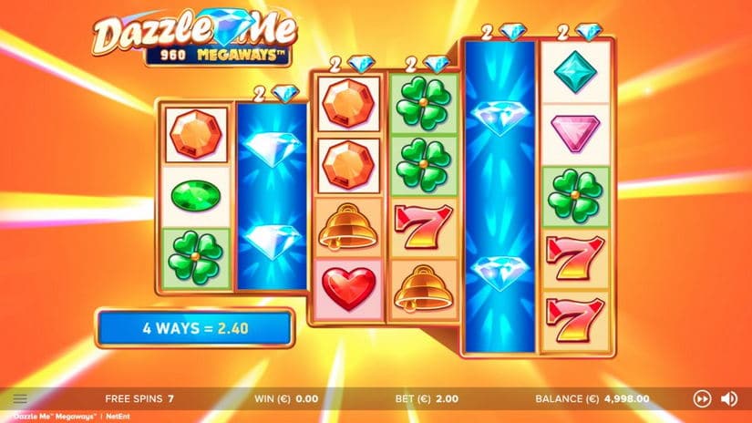 Dazzle Me Megaways slot screen 3