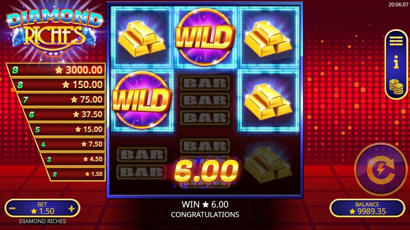 Diamond Riches slot screen 1