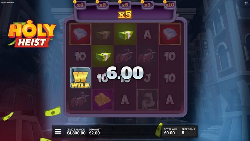 Holy Heist slot screen 4