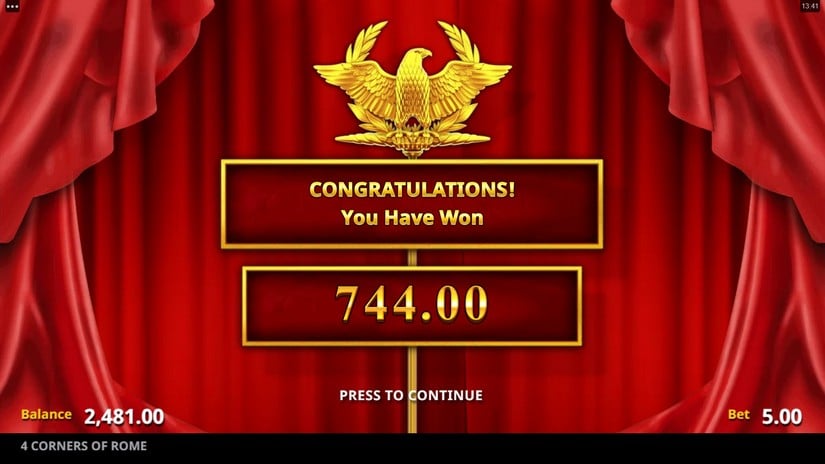 4 Corners Of Rome slot screen 7