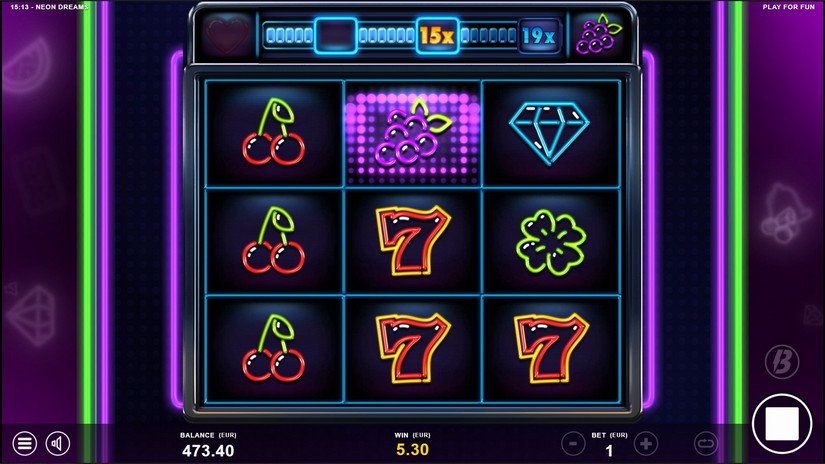 Neon Dreams slot screen 5