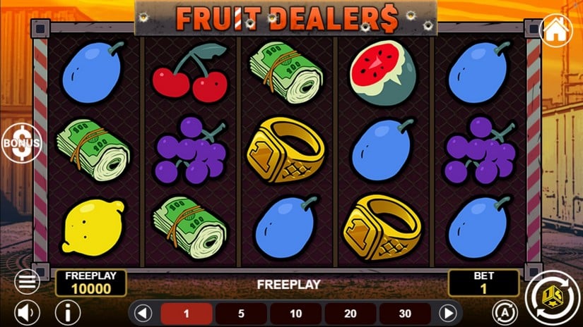 Fruit Dealers slot screen 1