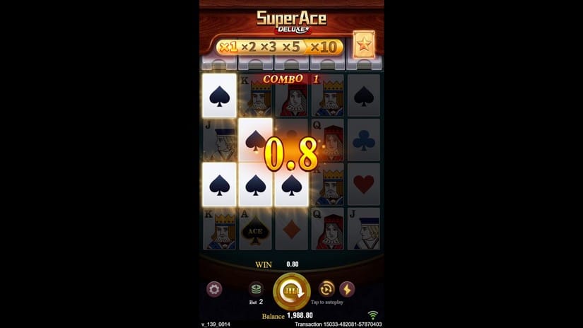 Super Ace Deluxe slot screen 2
