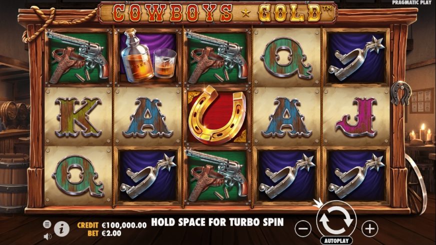 Cowboys Gold slot screen 1