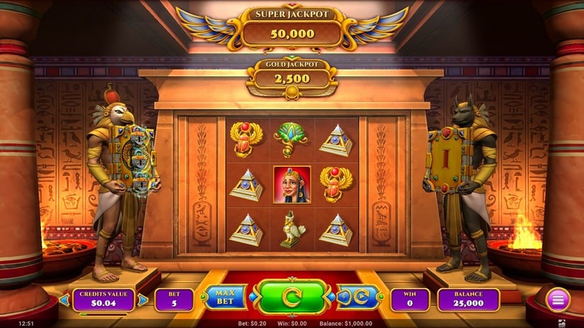 Cleopatra’s Diary slot screen 1