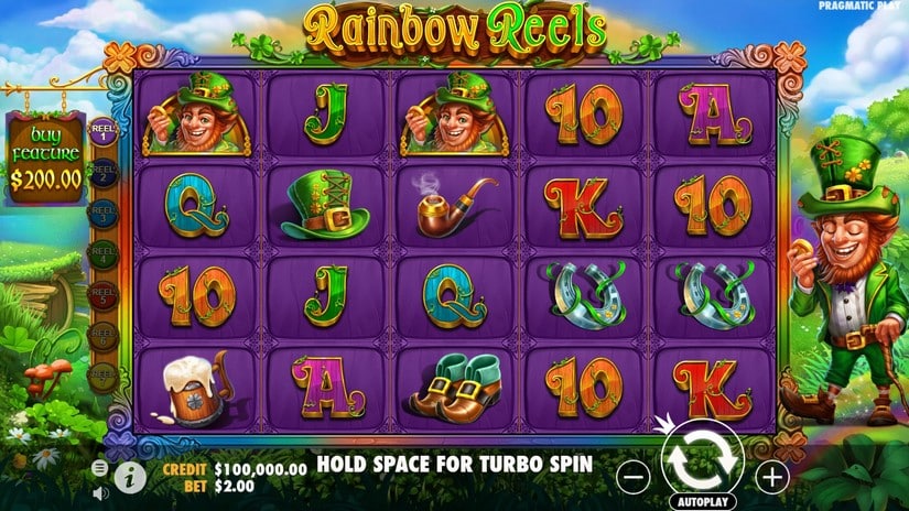 Rainbow Reels slot screen 2