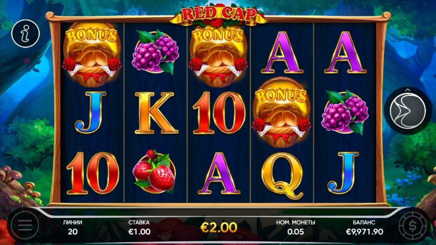 Red Cap slot screen 2