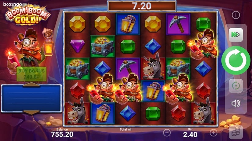 Boom! Boom! Gold! slot screen 2
