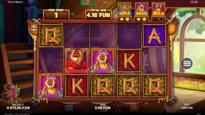 The 3 Bears slot screen 5