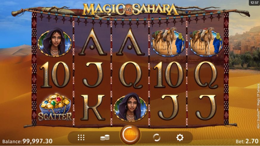 Magic of Sahara slot screen 1