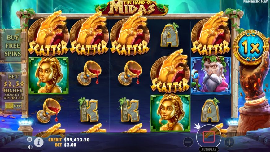 The Hand of Midas slot screen 4