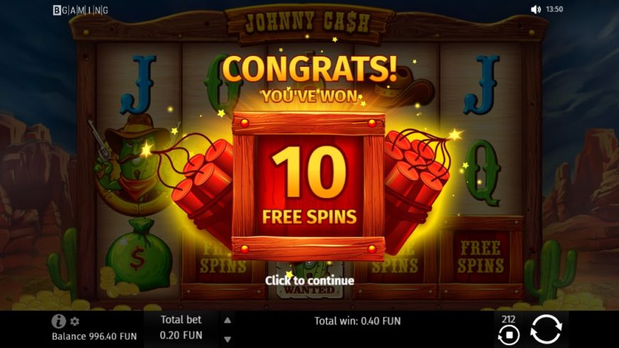 Johnny Cash slot screen 4