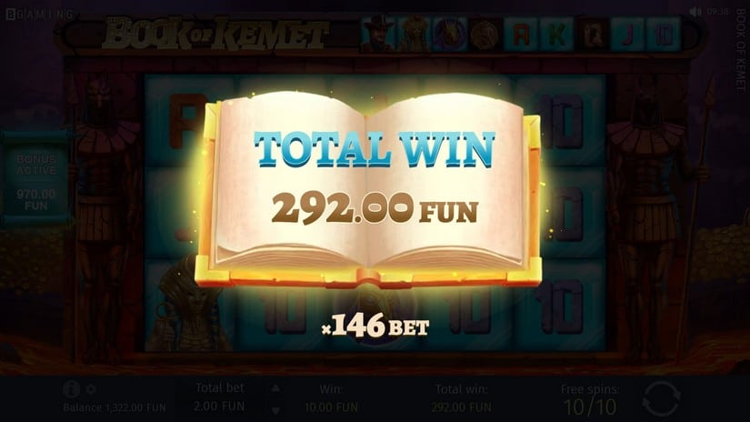 Book of Kemet slot screen 6